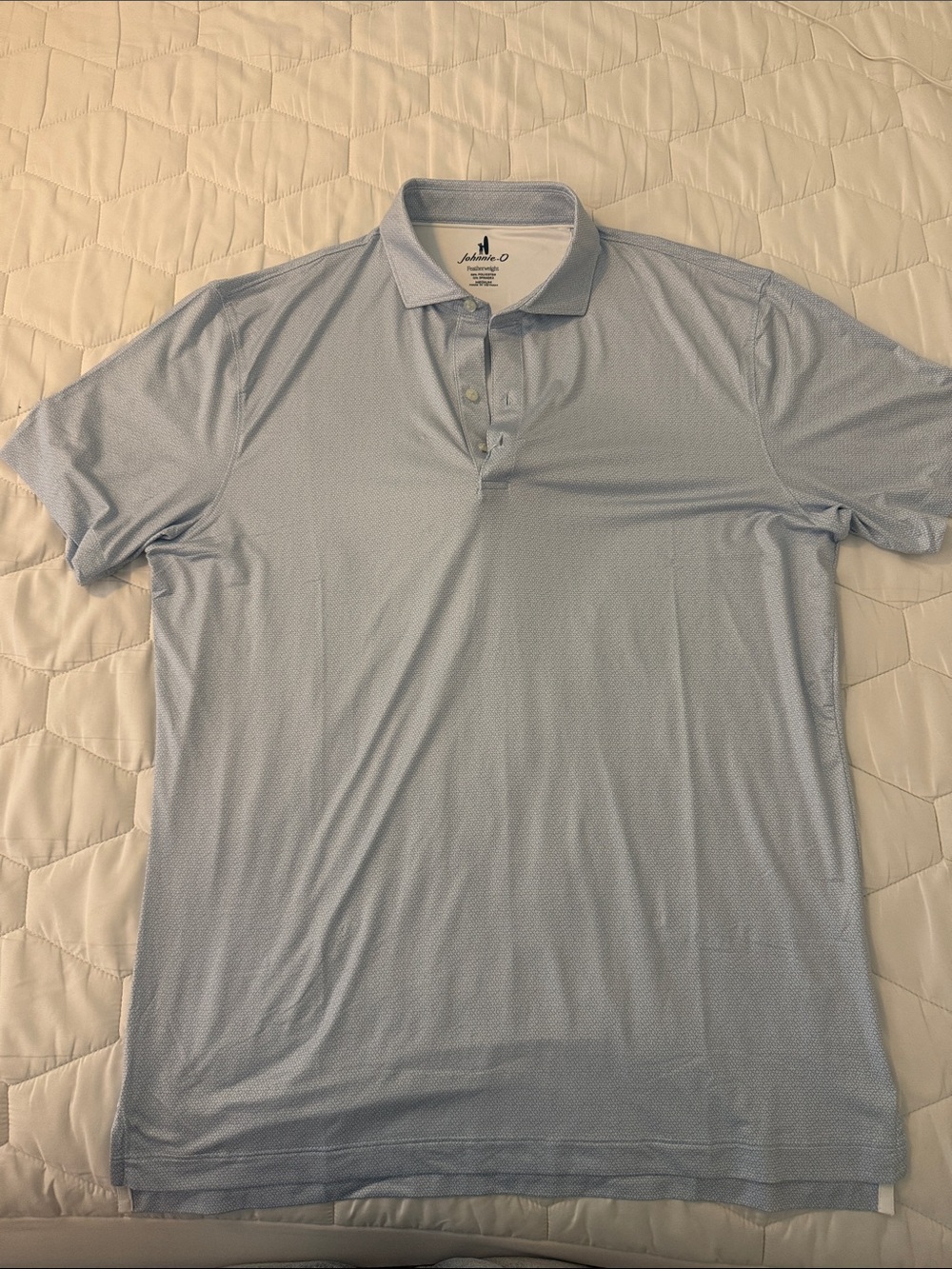 johnnie-O Light Blue Performance Polo